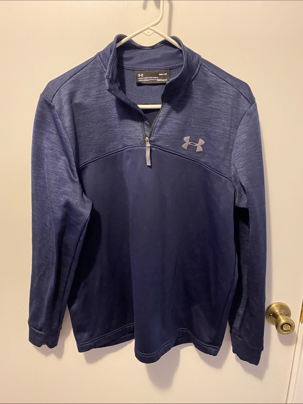 Under Armour Navy & Dark Navy 1/4 Zip Performance Jacket